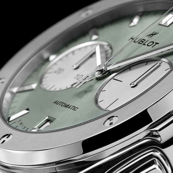 Hublot Replica Watch Classic Fusion Chronograph Titanium Sage Green, 521.NX.891G.NR.