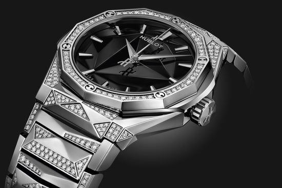 Hublot Replica Watch Classic Fusion ORLINSKI BRACELET TITANIUM ALTERNATIVE PAVÉ 550.NS.1800.NS.3804.ORL22
