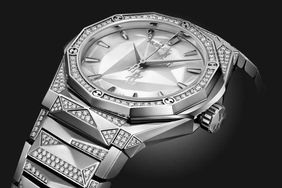 Hublot Replica Watch Classic Fusion ORLINSKI BRACELET TITANIUM WHITE ALTERNATIVE PAVÉ 550.NS.2200.NS.3804.ORL22
