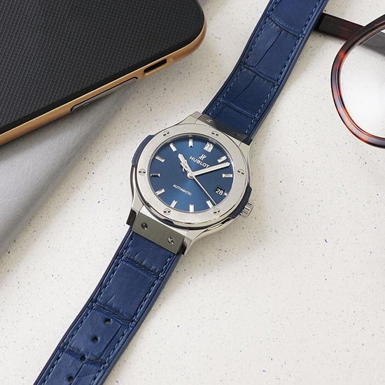 Hublot Replica Watch Classic Fusion Titanium Blue 38mm, 565.NX.7170.LR