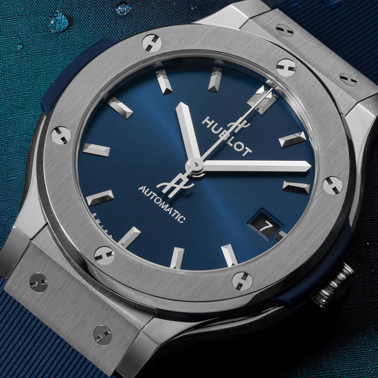 Hublot Replica Watch, Classic Fusion Titanium Blue, 565.NX.7170.RX