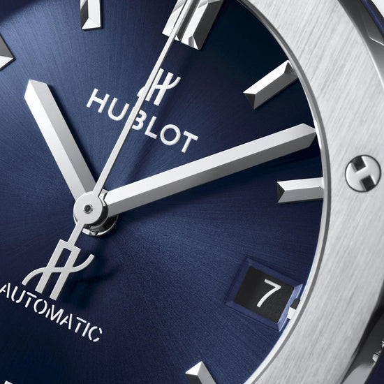 Hublot Replica Watch, Classic Fusion Titanium Blue, 565.NX.7170.RX