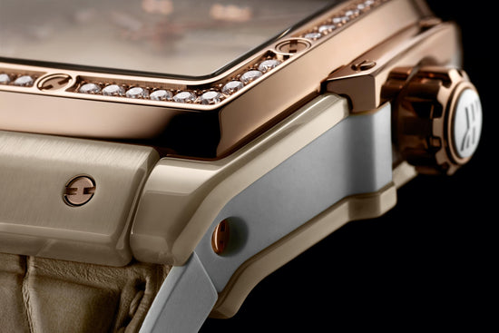 Hublot Replica Watch Spirit of Big Bang BEIGE CERAMIC KING GOLD DIAMONDS 665.CZ.898B.LR.1204