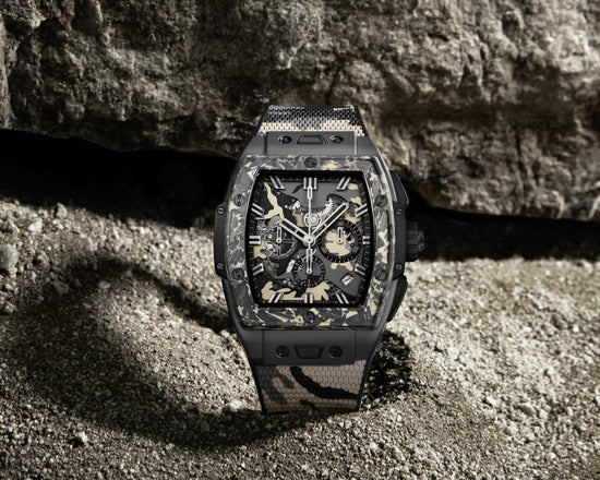 Hublot Replica Watch, Spirit of Big Bang Ceramic Carbon Beige Camo, Limited Edition, 42mm, 642 .CI.0191.RX.ECU23