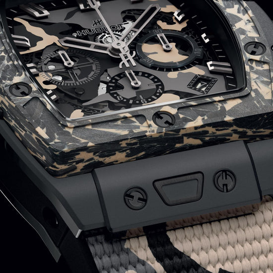 Hublot Replica Watch, Spirit of Big Bang Ceramic Carbon Beige Camo, Limited Edition, 42mm, 642 .CI.0191.RX.ECU23