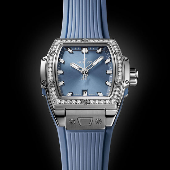 Hublot Replica Watch Spirit of Big Bang Steel Coal Blue Diamonds, 682.SX.717B.RX.1204.