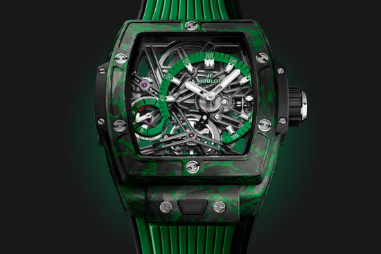 Hublot Replica Watch Spirit of Big Bang TOURBILLON CARBON GREEN 645.QG.5217.RX