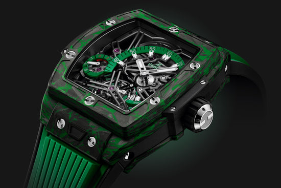 Hublot Replica Watch Spirit of Big Bang TOURBILLON CARBON GREEN 645.QG.5217.RX