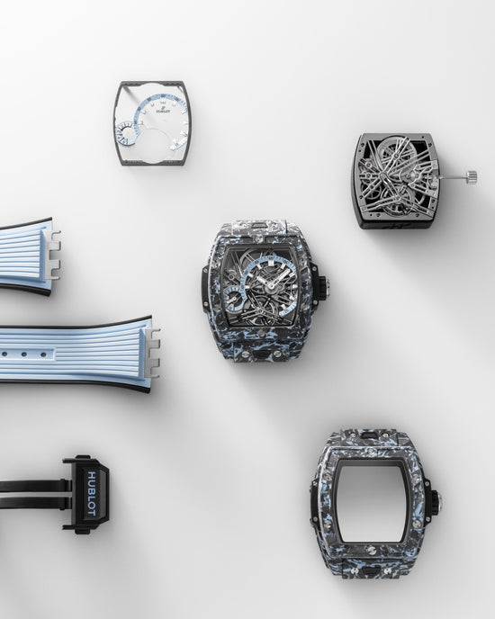 Hublot Replica Watch, Spirit of Big Bang Tourbillon Carbon Sky Blue 42mm, Limited Edition, 645.QL.5117.RX
