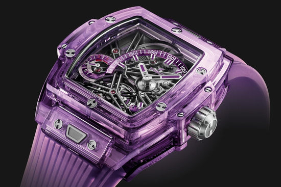 Hublot Replica Watch, Spirit of Big Bang Tourbillon Purple Sapphire 42mm, Limited Edition, 645.JM.0120.RT