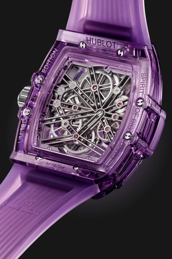Hublot Replica Watch, Spirit of Big Bang Tourbillon Purple Sapphire 42mm, Limited Edition, 645.JM.0120.RT