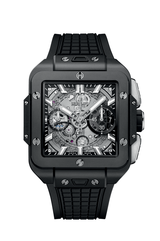 Hublot Replica Watch, Square Bang Unico Back Magic, 42mm, Black Ceramic, 821.CI.0170.RX