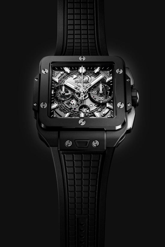 Hublot Replica Watch, Square Bang Unico Back Magic, 42mm, Black Ceramic, 821.CI.0170.RX