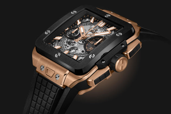 Hublot Replica Watch Square Bang UNICO KING GOLD CERAMIC 821.OM.0180.RX