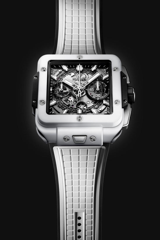 Hublot Replica Watch, Square Bang Unico White Ceramic, 42mm, 821.HX.0170.RX