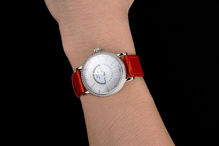 IWC Portofino Day And Night White Dial Stainless Steel Case Red Leather Strap new122449
