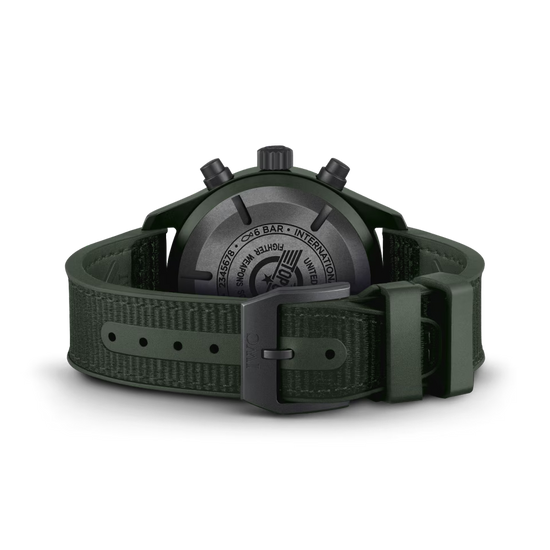 IWC Replica Watch Pilot’s Watch Chronograph TOP GUN Edition “Woodland”, Ceramic, Black DLC Titanium, 44,5mm, IW389106