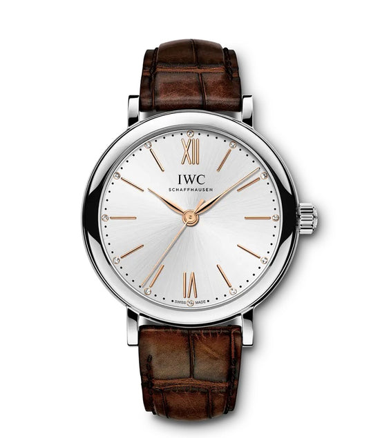 IWC Replica Watch Portofino Automatic 34, Stainless Steel and Diamonds, 34mm, IW357403