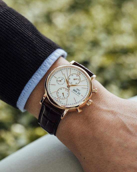 IWC Replica Watch Portofino Chronograph, 18k Rose Gold, 42mm, IW391025