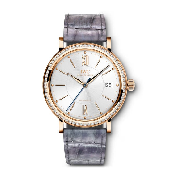 IWC Replica Watch Portofino Midsize Automatic 37, 18k Rose Gold set with Diamonds, 37mm, IW458107