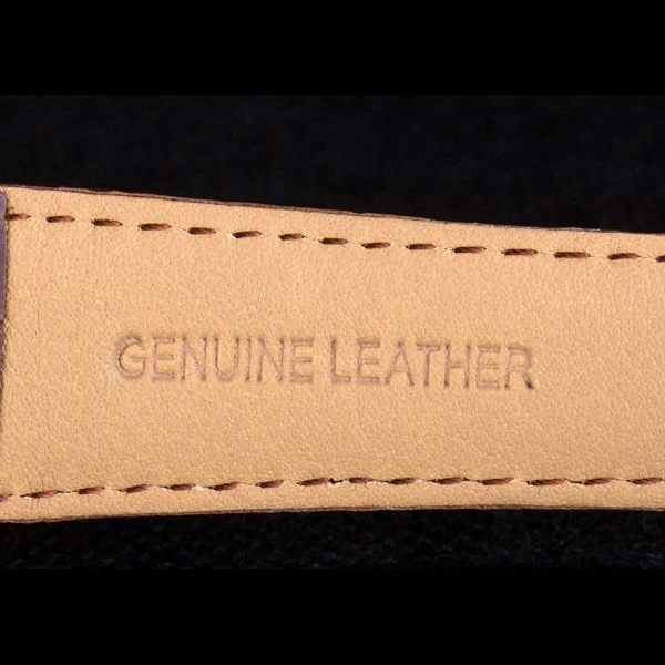 Jaeger Lecoultre Master Gold Bezel Brown Leather Band new59701