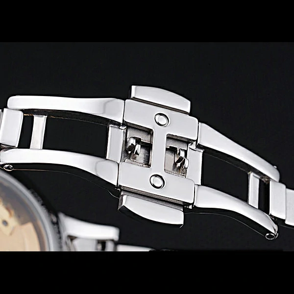 Jaeger LeCoultre Master White Dial Rose Gold Bezel Two Tone Band new59992