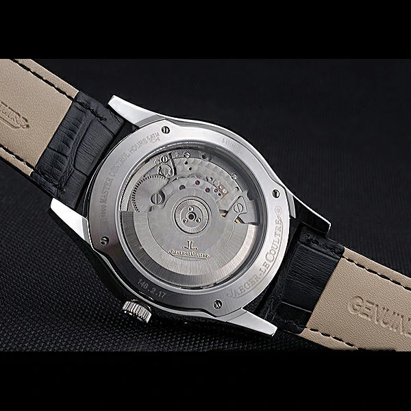 Jaeger LeCoultre Rendez Vous Night And Day White Dial Black Leather Bracelet new59984