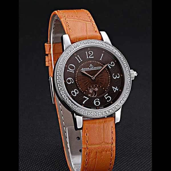 Jaeger LeCoultre Rendez Vous White Dial Orange Leather Strap new59989
