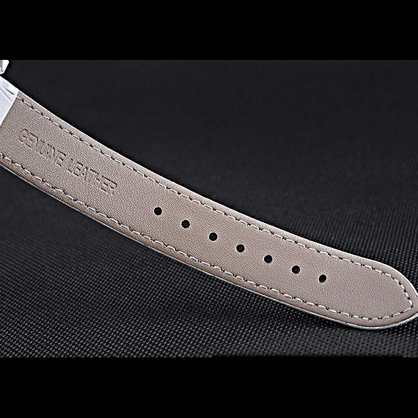 Jaeger LeCoultre Rendez Vous White Dial White Leather Strap new59988