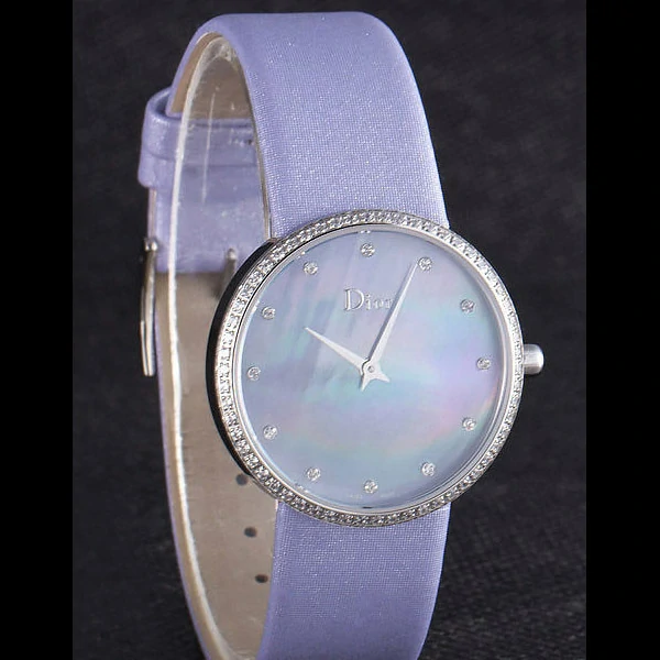 La D de Dior Lavender Rubber Strap with Lavender Dial new59607