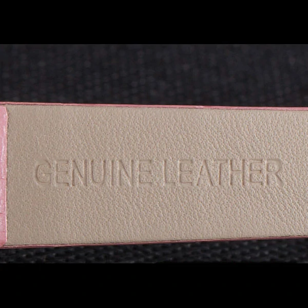 La D de Dior Pink Leather Strap with White Dial new59611