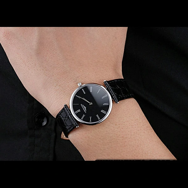 Longines La Grande Classique Black Dial Black Leather Band Homme new60032