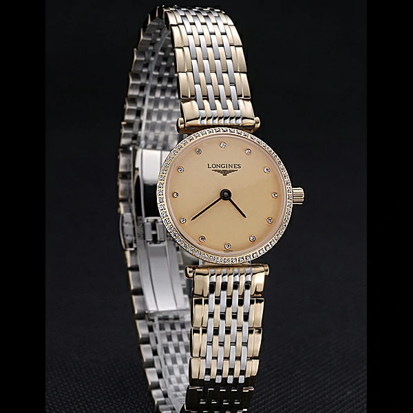 Longines La Grande Classique Champagne Dial Two Tone Bracelet Femme new60038