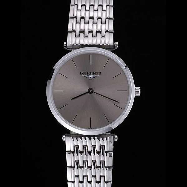 Longines La Grande Classique Grey Round Dial Stainless Steel Band new60275