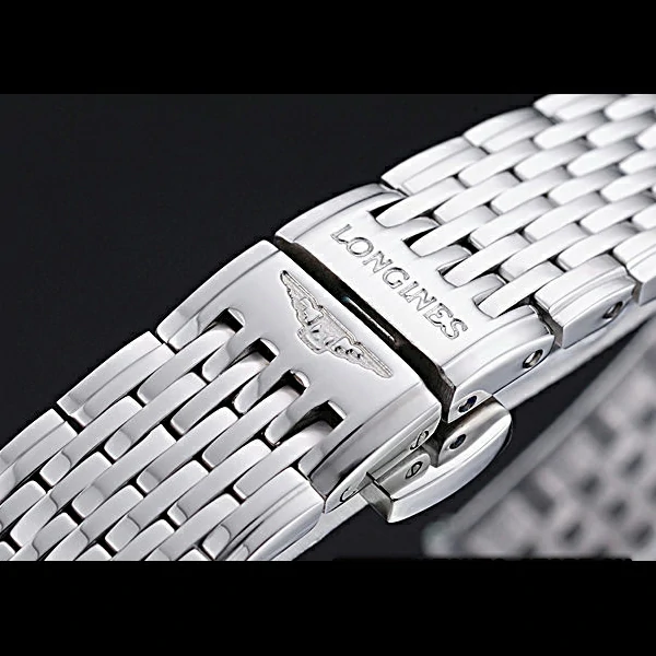 Longines La Grande Classique Stainless Steel Black Dial Diamond Bezel Homme new60008