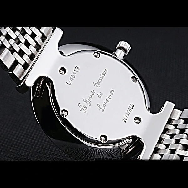 Longines La Grande Classique Stainless Steel White Dial Diamond Bezel Homme new60010