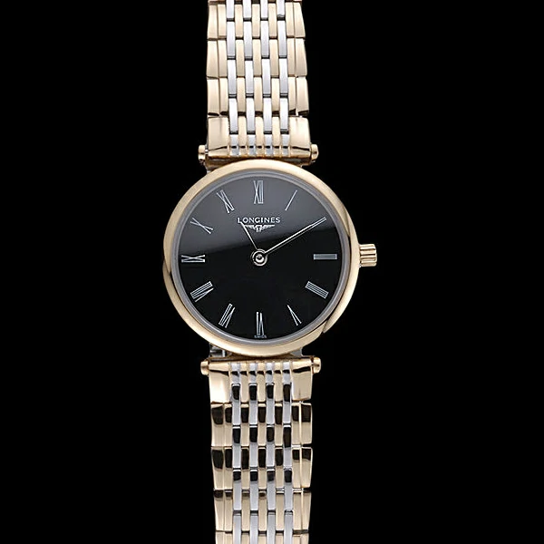 Longines La Grande Classique Two Tone Band Black Dial Femme new59999