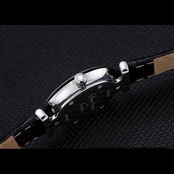 Longines La Grande Classique White Dial Black Leather Band Diamond Markers Femme new60027