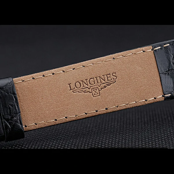 Longines La Grande Classique White Dial Black Leather Band Diamond Markers Homme new60026