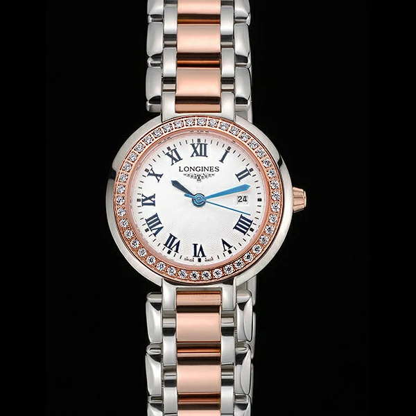 Longines PrimaLuna Stainless Steel And Gold Diamond Case new60474