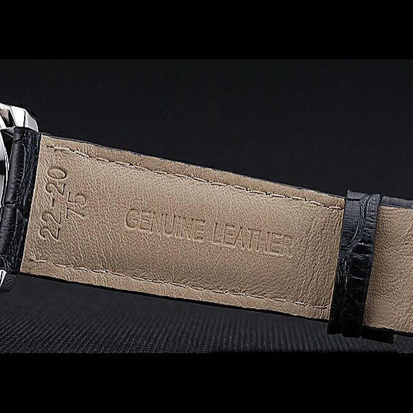 Mido Multifort Cronograph All Black & Grey Dial Black Leather Strap new60080