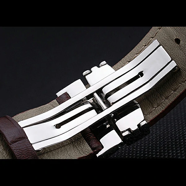 Mido Multifort Cronograph All White & Black Dial Brown Leather Strap new60081