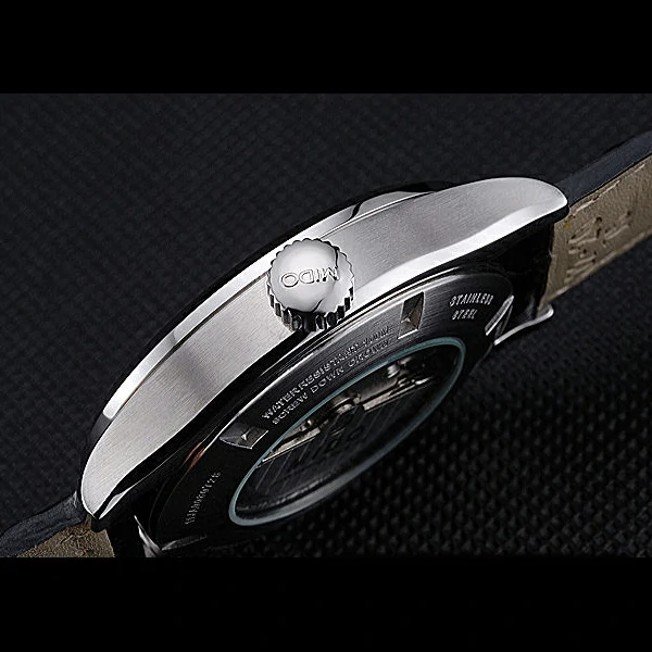 Mido Multifort Grey Dial Black Leather Strap new60077