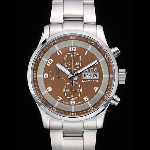 Mido Multifort Stainless Steel Bezel Brown Dial new59229