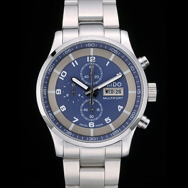 Mido Multifort Stainless Steel Bezel Navy Dial new59228