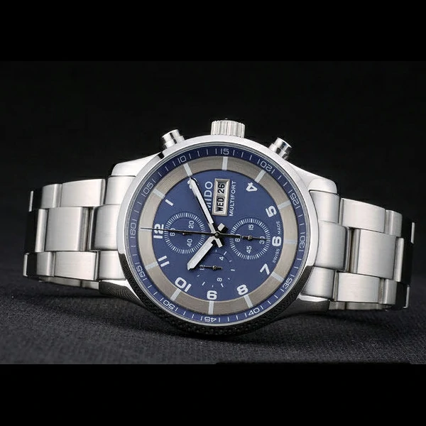 Mido Multifort Stainless Steel Bezel Navy Dial new59228