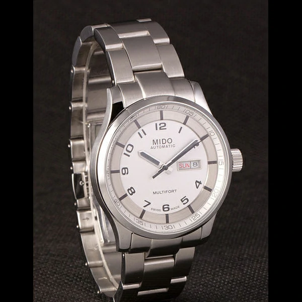 Mido Multifort Stainless Steel Strap White Dial new59281