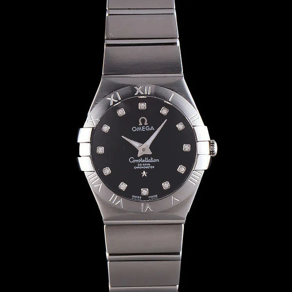 Omega Constellation Dark Grey Dial Stainless Steel Band new59537