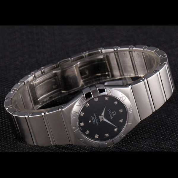 Omega Constellation Dark Grey Dial Stainless Steel Band new59537