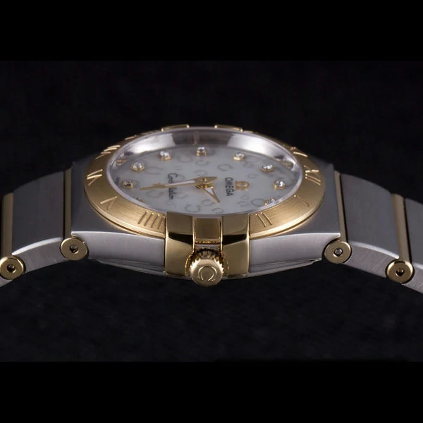 Omega Constellation Gold Bezel Two Tone Band new59546